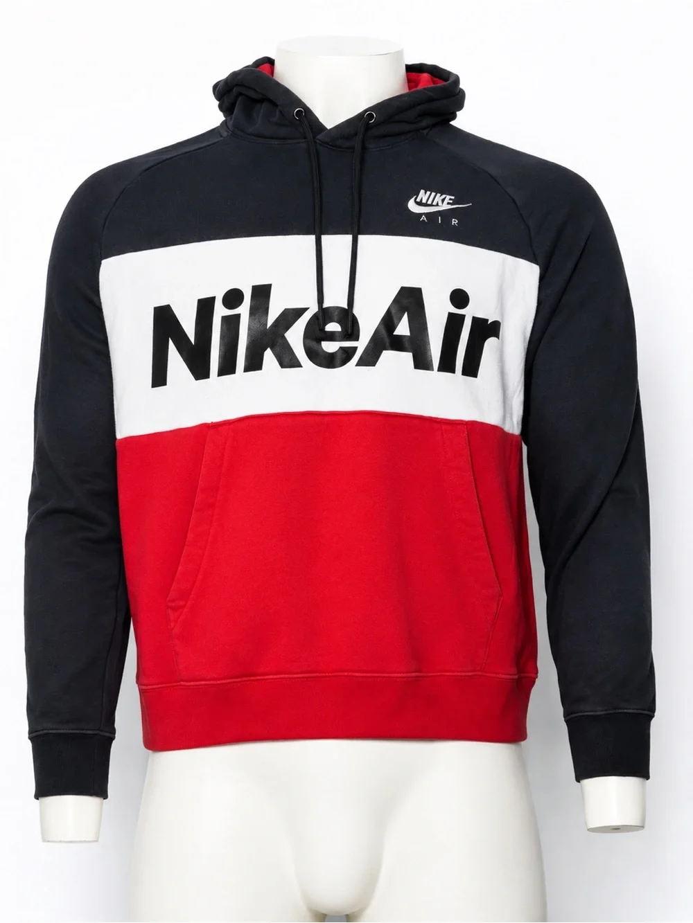 Nike Colorblock Hoodie in Black, White & Red